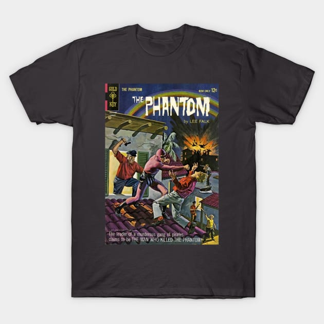 Gold Key The Phantom Comic Book Cover T-Shirt by Creative Bedouin